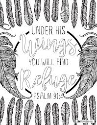 Here are some free printable coloring pages inspired by psalm 91:4. Pin On Coloring Books
