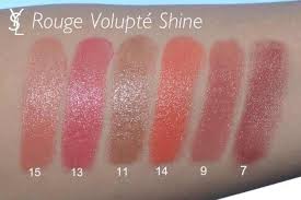 Yves Saint Laurent Rouge Volupté Shine Oil In Stick Lipstick Yves Saint Laurent Rouge Volupte Shine Swatches In 2020 Ysl Rouge Volupte Shine Yves Saint Laurent Lipstick Lip Swatches