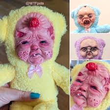 A lady keeps asking me for vampire baby bears and then requested a baby  that will just "upset people". How did I do? Insta: WTFpots