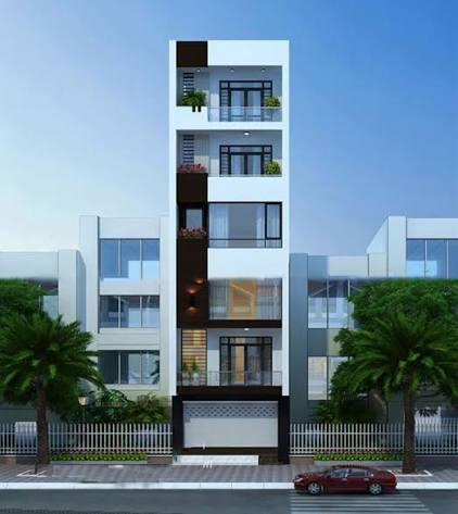 Những mẫu thiết kế nhà ống 6 tầng để ở và kết hợp kinh doanh