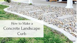It is one continuous piece of concrete that is poured from an extruder and then colored and stamped in a varied of ways. How To Make A Concrete Landscape Curb Youtube