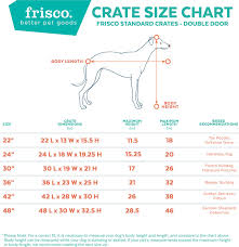 Frisco Fold Carry Double Door Dog Crate 22 In