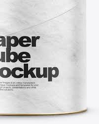 Matte Paper Tube Mockup In Tube Mockups On Yellow Images Object Mockups