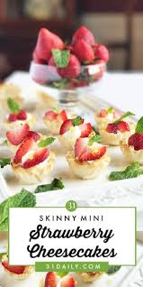 10 Minute Easy Mini Strawberry Cheesecakes In Filo Shells Mini Strawberry Cheesecake Strawberry Cheesecake Tea Recipes