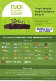 Rm10 , rm20 and rm30 deno available for njoi top up. 2016 Astro Njoi Msia First Free Satellite Tv