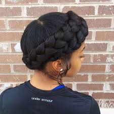 In addition to a classic crown braid, you can also play around with extra braids. 70 Best Black Braided Hairstyles That Turn Heads Braids For Black Hair Cool Braid Hairstyles Braided Crown Hairstyles