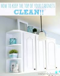This will prevent the grease and dirt from hardening and eventually cause discoloration and unpleasant odour on the wood. Cleaning The Tops Of Cabinets