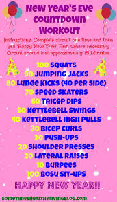 Boozy Baking A New Years Countdown Workout Countdown Workout New Years Countdown Printable Workouts