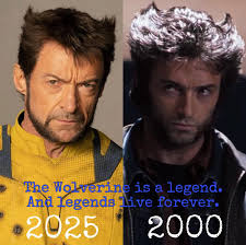 Wolverine celebrates the holiday with a cigar