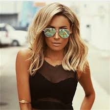 It's not always about looking prim and polished. Medium Length Bob Hairstyle Honey Blonde Wavy Bob Full Lace Wigs Brazilian Hair Wig Wig Center Wig Partywig Mix Aliexpress