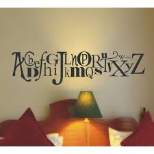 Alphabet Garden Designs Maria S Wall Decal Mono062 Alphabet Wall Decals Alphabet Wall Flower Wall Decals