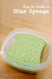 How To Make A Glue Sponge Housing A Foresthousing A Forest Glue Sponge Sponge Childrens Crafts