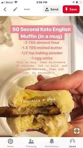 English Muffin Keto 90 Seconds Bread Low Carb Keto Recipes Food Keto Diet Recipes