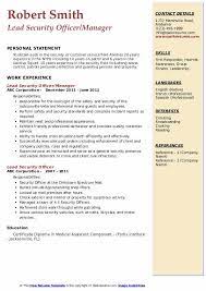 Security officer in a retail environment. Lead Security Officer Resume Samples Security Job Description Template Insymbio