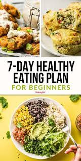 7 Day Healthy Eating Plan For Beginners Skinny Ms Healthy Eating Plan Healthy Eating Healthy