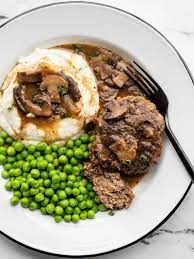 A juicy salisbury steak recipe with mushroom gravy salisbury steak sauce. Salisbury Steak With Mushroom Gravy Budget Bytes