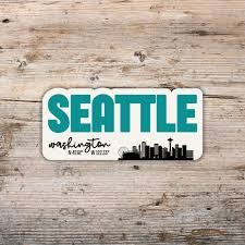 Seattle Washington Retro Text Sticker, Washington Sticker, Waterproof Vinyl  Decal, Seattle Gift, Seattle Trip, Seattle Event Sticker - Etsy UK