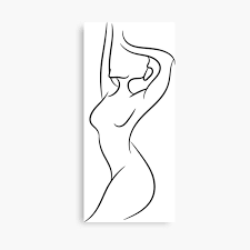 Download 66,223 body silhouette woman stock illustrations, vectors & clipart for free or amazingly low rates! Outline Silhouette Woman Wall Art Redbubble