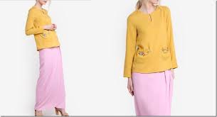 Apart from its range in modern designs, they also cater to traditional sets as well. Baju Raya 2017 Idea Pastel Color Block Kurung Style Colour Blocking Fashion Fashion Pastel Fashion