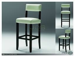 Pina Counter Bar Stool Leather Wood Back Copy Decobizz Com Kitchen Stools With Back Modern Counter Stools Bar Stools With Backs