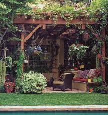 The Love Of Outdoor Rooms Like The Idea Of A Room In The Garden Bohemian Backyard Backyard Patio Patio