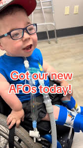 At the beginning of May, Lucas had an appointment to make molds for new  AFO’s because he had outgrown his old ones. And finally