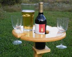 Outdoor Wine Table Folding Wine Table Wine Lover Gift Personalized Tailgating Christmas Gift Outdoor Entertaining Free Shipping Usa Outdoor Wine Table Wine Glass Holder Outdoor Wine Glass Holder