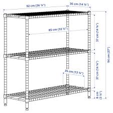 Rated 5 out of 5 by peaches from awesome have it hanging in my bathroom with the recently purchased 2 shower curtains, looks awesome. Omar Galvanised Shelving Unit Width 92 Cm Ikea