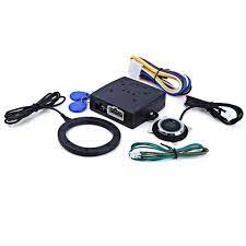 Car Engine Push Start Button Rfid Lock Ignition Starter Keyless Entry Start Stop Immobilizer Alarm Systems Driving Keyless Entry Car Alarm System Discount Car