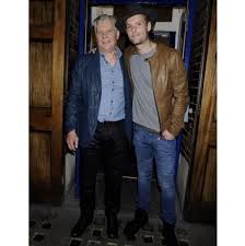 James Fox And Jack Louis Fox Both In Belstaff Dearlupin Firstnight Stagedoor Apollotheatre Lo Designer Clothes For Men Mens Outfits Leather Jacket Repair
