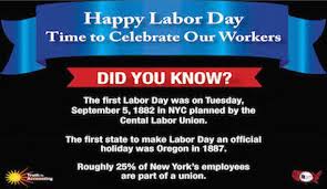 Happy Labor Day Time To Celebrate Our Workers Chart Of
