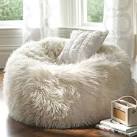 Luxe Faux Fur Bean Bags RH
