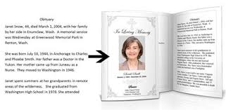 Obituary Templates Elegant Memorials Funeral Programs Hobbies And Interests Teacher Thank You Notes