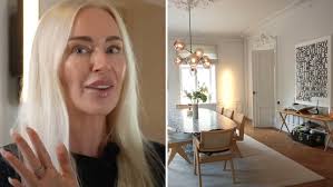 Isabel Adrian visar upp lyxlägenheten