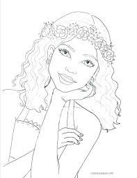 Explore 623989 free printable coloring pages for your kids and adults. Coloring Pages For Teenage Girl In Different Styles Theseacroft