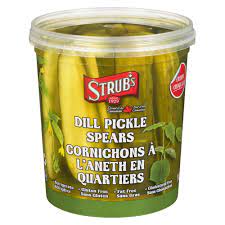 Add remaining five garlic clove halves to each jar. Pickle Dill Spears Strubs 1 L Delivery Cornershop By Uber Canada