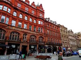 Find the perfect liverpool city centre stock photo. Liverpool Central Business District Beetham Tower Nelson Monument Exchange Flags