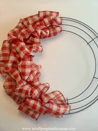 Learn How To Make A Ribbon Wreath With This Step By Step Tutorial Anyone Can Learn How To Deco Mesh Wreaths Tutorials Deco Mesh Wreaths Diy Burlap Wreath Diy