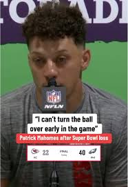 Patrick Mahomes Standing in The Field After Super Bowl Loss