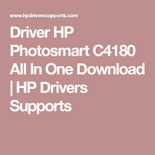 This houses all of the essential computer components, thereby negating the need for a cumbersome tower and meaning. Driver Hp Photosmart C4180 All In One Download Hp Drivers Supports
