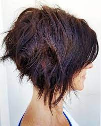 30 Pretty Short Messy Haircut Inspirations Wass Sell Choppybobhairstyles Short Messy Haircuts Messy Haircut Angled Bob Haircuts