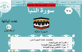 تحضير درس سورة النبأ ميدان النصوص الشرعية للسنة 4 متوسط Movie Posters Movies Poster