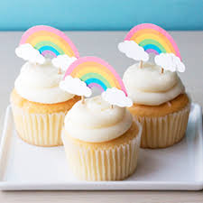 Find many great new & used options and get the best deals for 24pcs rainbow unicorn cupcake toppers kids birthday party decorations xfu at the best online prices at ebay! Over The Rainbow Cupcake Toppers Craftgawker