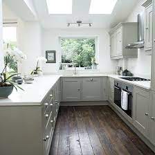 Check spelling or type a new query. White Shaker Style Kitchen With Grey Units Kitchen Remodel Small Kitchen Remodel Layout Kitchen Layout