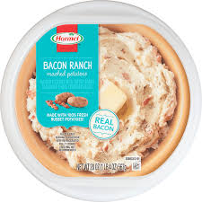 Cheesy mashed potatoes with bacon are comfort food made easy with only 5 ingredients and plenty of cheddar. Hormel Bacon Ranch Mashed Potatoes 20 Oz Tub Sides The Markets