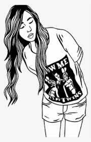 Of being a hipster so stayaway from well coiffed hairstyles. Brushes Hipster Vintage Girl Drawing Tumblr Png Drawing Transparent Png 400x367 Free Download On Nicepng