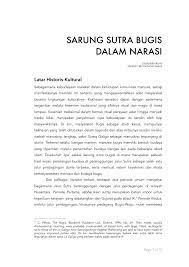 Ada juga yang terbuat dari kain sutra. Pdf Sarung Sutra Bugis Dalam Narasi