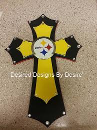 Pittsburg Steelers Stacked Wooden Cross By Desireddes On Etsy 32 00 Pittsburg Steelers Steelers Steelers Football