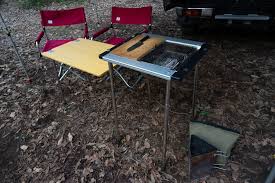 Camping debut with entry line. Snow Peak Iron Grill Table Adventure Curated
