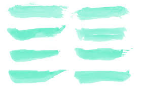 8 Light Turquoise Watercolor Brush Stroke Png Transparent Onlygfx Com